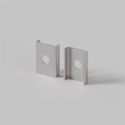 Комплект креплений (для профиля 08×09) 4 шт., ALM-0809-MT 642016 (Серебро)