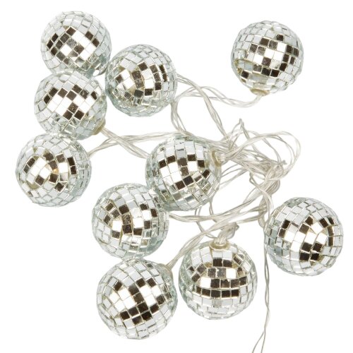 ULD-S1800-010-STB-3AA WARM WHITE IP20 DISCOBALLS Гирлянда светодиодная Диско, на батарейках 3AA не в-к, 1.8м, 10 светодиодов, Теплый белый свет, Провод прозрачный, TM Uniel - фото 2