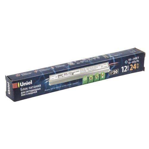 UET-VAT-024A20 12V IP20 Блок питания ультратонкий, 24Вт, Металлический корпус, TM Uniel - фото 3