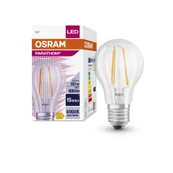 Лампа светодиодная филаментная 6.5W/4000K (=60W) E27 806Lm | PARATHOM CL A FILAMENT | - OSRAM
