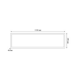 ULP-30120 36W-4000К-LL IP40 PREMIUM OPAL WHITE Светильник светодиодный потолочный универсальный, Белый равномерный свет 4000K, 4400Лм, Корпус белый, В комплекте с и-п