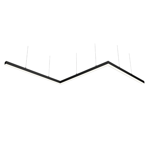 Светильник WOLTA PRO КОНТУР ЗИГЗАГ ДСО03-108-702-3К-Ч Матовый - фото 1.
