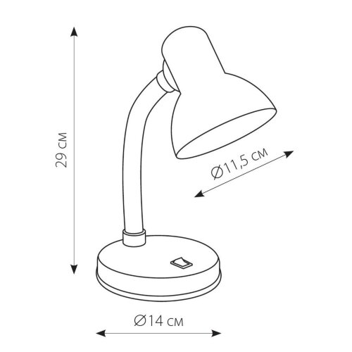 TLI-224 Светильник настольный, Цоколь E27, Цвет голубой - фото 11