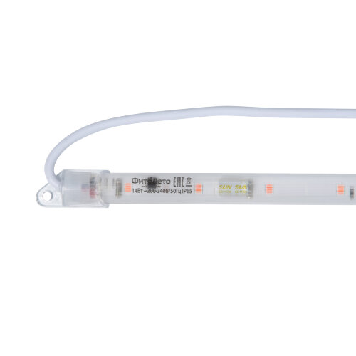 ULZ-P08-14W-SPBR IP65 CLEAR Светильник для растений светодиодный линейный, 900мм, Пластик, Спектр для рассады и досвечивания в период роста, TM ФитоЛето - фото 4