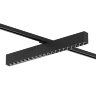 DK6644-BK Поворотный однофазный трековый светильник EDDER со светодиодом L538mm 220V 40W 30° 4000K IP20 черный алюминий. Фото 2