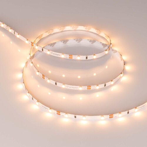Светодиодная лента RT-A60-5mm 12V Warm2400 (4.8 W/m, IP20, 2835, 5m) (Arlight, узкая) - фото 2