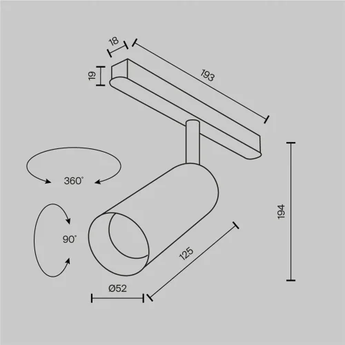 Трековый светильник Фокус / Focus Led Exility 3000K 12Вт 36° (Черный) TR032-2-12W3K-M-BBS - фото 10