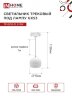 Светильник трековый подвесной с подсветкой TP-GX53-TL 81RW под GX53 70 мм, шнур 1м, белый IN HOME - Фото 4