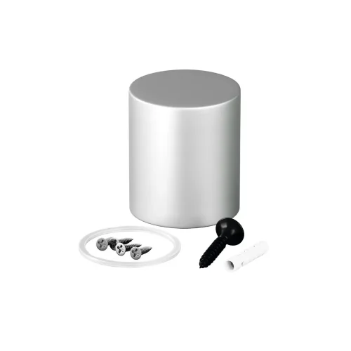 Торцевая металлическая заглушка Nemo D25 серебро (Серебро) - фото