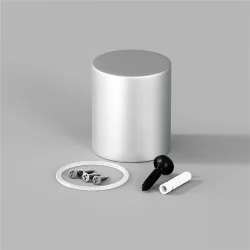 Торцевая металлическая заглушка Nemo D25 серебро (Серебро)