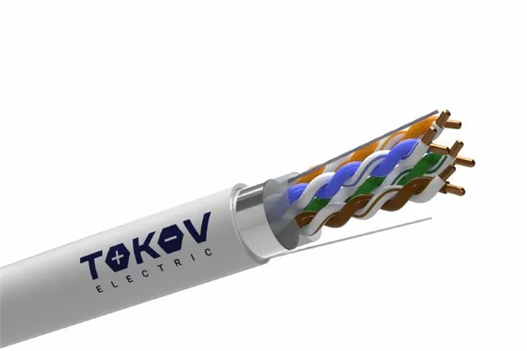 Кабель витая пара F/UTP 4х2х24AWG(0.48мм) кат.5E PVC Fluke tested TOKOV ELECTRIC TKE-C06-F/UTP-42-5E-305 - фото