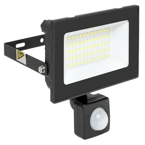 Прожектор светодиодный СДО-3004 50Вт 6500К IP54 с инфракрасным датчиком движения EKF FLL-3004-50D-6500 - фото