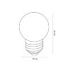 LED-G60-3W-RGB-E27-FR-С Лампа декоративная светодиодная, Форма шар, матовая, Цвет RGB, Картон. - фото 3