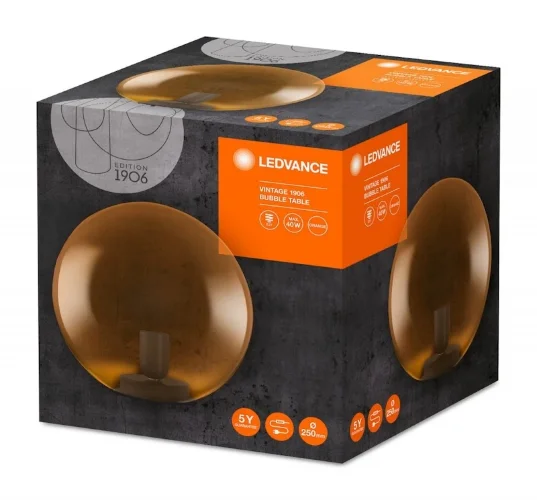 Светильник настольный 1*Е27 | Золотистый | 1906 BUBBLE TABLE 250X245 | - LEDVANCE. Фото 3