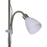 UML-T520 E27+E14 SILVER-WHITE Торшер напольный под лампу Е27 и Е14, 2х60W, Серебристый-Белый - фото 3