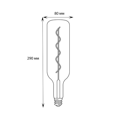 LED-SF21-5W-SOHO-E27-CW BLUE GLS77BL Лампа светодиодная SOHO, Синяя колба, Спиральный филамент - фото 7