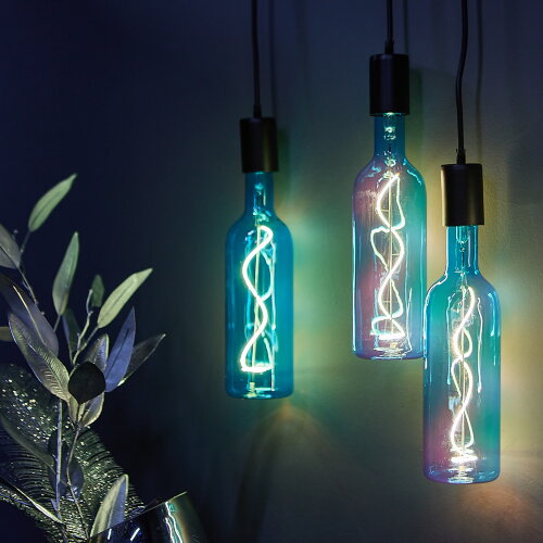 LED-SF21-5W-SOHO-E27-CW BLUE GLS77BL Лампа светодиодная SOHO, Синяя колба, Спиральный филамент - фото 7