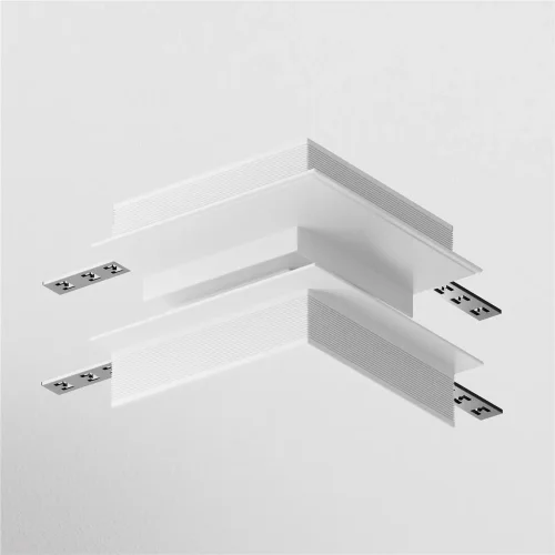 Коннектор угловой внешний Gravity встраиваемый белый (Белый) - фото 2