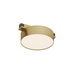 Светильник для трека SHINE FLOW со светодиодом, D95*H28, 48V DC, 8W, RA?90, 3000K, IP20, сатинированная латунь, алюминий, Denkirs DK5762-SB