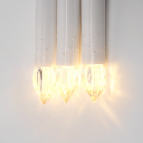 ULD-S0600-030-SGA WARM WHITE IP20 CANDLES Гирлянда светодиодная Свечки, 6м, 30 светодиодов, Теплый белый свет, Постоянное свечение, Провод зеленый - фото 3