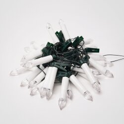 ULD-S0600-030-SGA WARM WHITE IP20 CANDLES Гирлянда светодиодная Свечки, 6м, 30 светодиодов, Теплый белый свет, Постоянное свечение, Провод зеленый