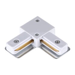 Соединитель L-образный с токопроводом для однофазного двухжильного шинопровода «Novotech» 135141 (накладной)