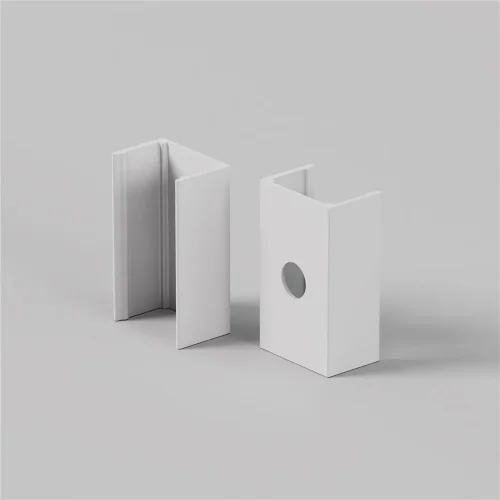 Клипсы для гибкого неона 18x16 мм 2 шт. (Белый) - фото 2