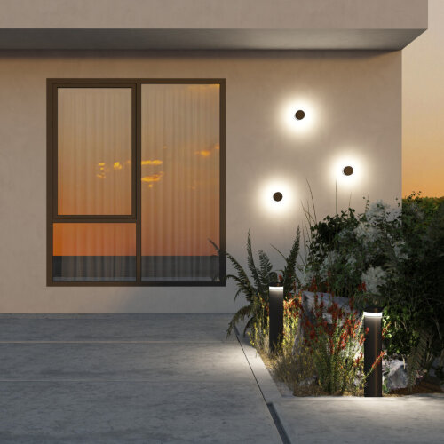 DK9816-BK Ландшафтный уличный светодиодный светильник VEGA, IP65, 12 Вт, 3000K, черный, алюминий. Фото 7