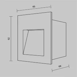 Подсветка для лестниц Агса 3000К 3Вт IP 65 (Черный)