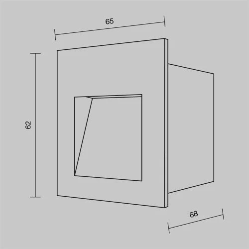 Подсветка для лестниц Агса 3000К 3Вт IP 65 (Черный) - фото 3