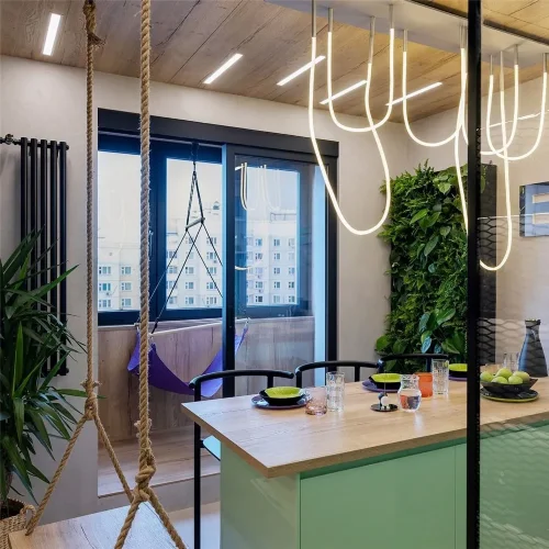 Линейный светодиодный встраиваемый светильник 53см 10Вт 3000К серебряный 101-300-53 - фото 5