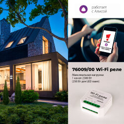 Реле Умный дом с мониторингом энергопотребления 76009/00 (062688)