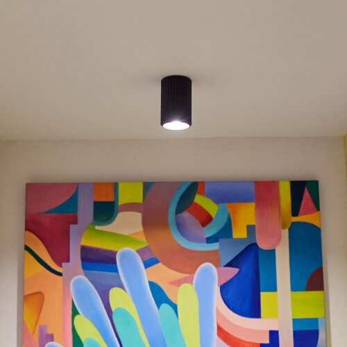 Накладной потолочный светильник GU10 черный - Фото 5