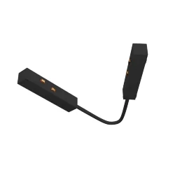 Коннектор питания угловой 15 см Exility черный (Черный)