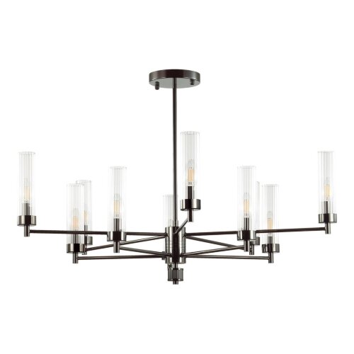 Люстра на штанге «LUMION» 5275/10C, дизайн: Классика, серия: KAMILLA (крепление на планке). Фото 1.