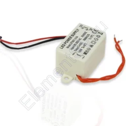 Светодиодный драйвер 1x3W LD44 (220V, 3W, 2-4V, 500mA)