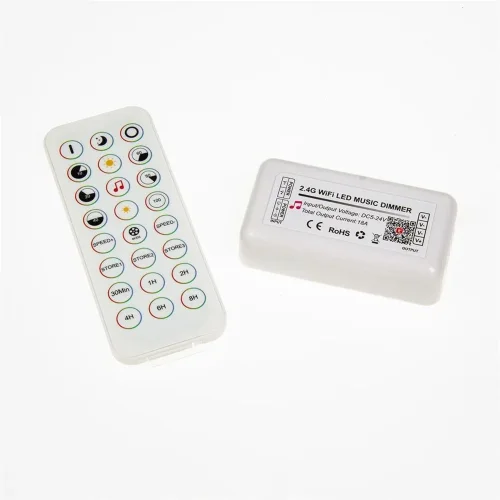 Контроллер с пультом JM-WIFI-RF24-01 P700 (tuya dual-mode WIFI, DIM, DC5-24V, 3ch*6A, 90-432W) - фото I