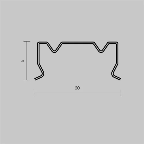 Комплект креплений (для профиля 18×06) 4 шт., ALM-1806-MT 642076 (Серебро) - фото 2