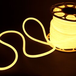 Светодиодный гибкий неон 220&amp;nbsp;В 9.6&amp;nbsp;Вт/м 144 Led 2835 IP67, круглый теплый белый 3300 K, 50 м Гибкий неон 220V 9,6W 144Led 2835 IP67 круглый теплый белый, 50 м (052998)