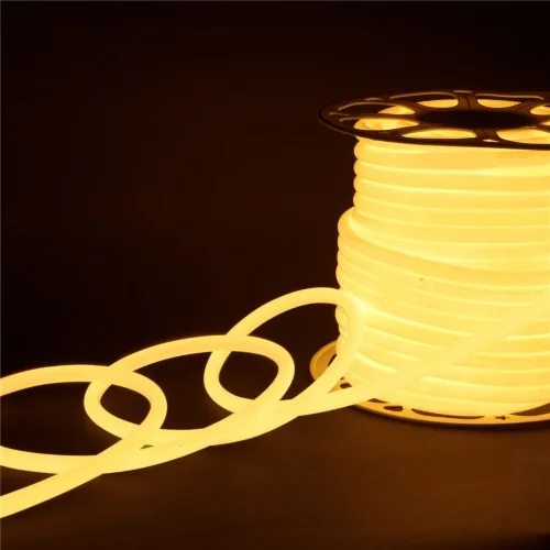 Светодиодный гибкий неон 220 В 9.6 Вт/м 144 Led 2835 IP67, круглый теплый белый 3300 K, 50 м Гибкий неон 220V 9,6W 144Led 2835 IP67 круглый теплый белый, 50 м - фото 5