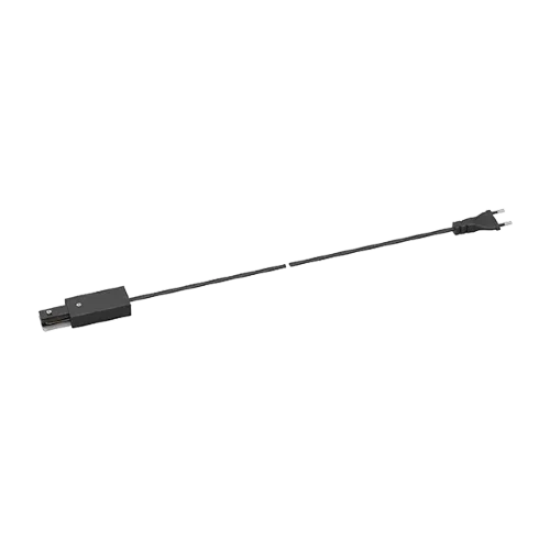 Адаптер подключения однофазного шинопровода с штепселем | Чёрный | - LEDVANCE ECOTRACKRAIL1PH PLUGCONNECT BK. Фото