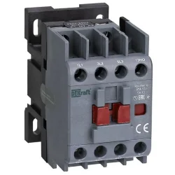 Контактор КМ-102 3п 9А кат. 230В AC 1НО AC-3 AC-4 DEKraft 22001DEK