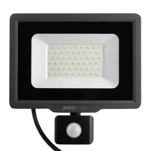 Прожектор светодиодный PFL-C3 SENSOR 50Вт 6500К IP65 ДО закален. прозр. стекло датчик движения инфракрасный Pro JazzWay 5026940A - фото 2