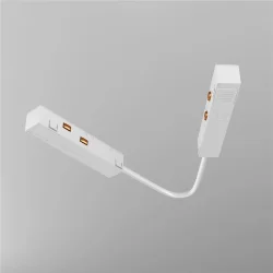 Коннектор питания угловой 15 см Exility белый (Белый)