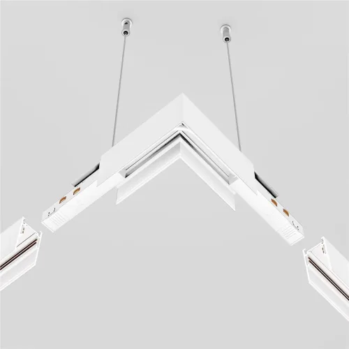 Коннектор питания угловой 15 см Exility белый (Белый) - фото 4