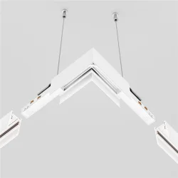 Коннектор питания угловой 15 см Exility белый (Белый)