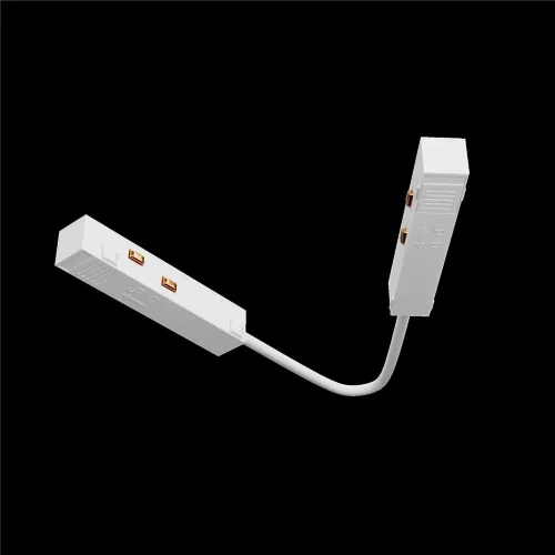 Коннектор питания угловой 15 см Exility белый (Белый) - фото 6