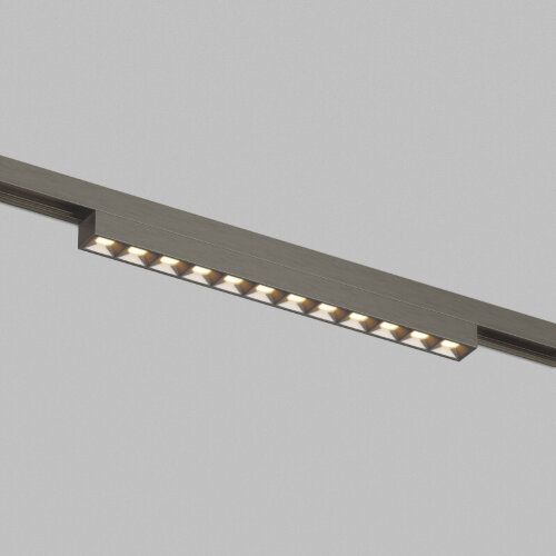 DK5971-DN Светильник трековый SHINE GRILL ZigBee, 48В, 10Вт, 2700-6000K, IP20, темный никель, алюминий.