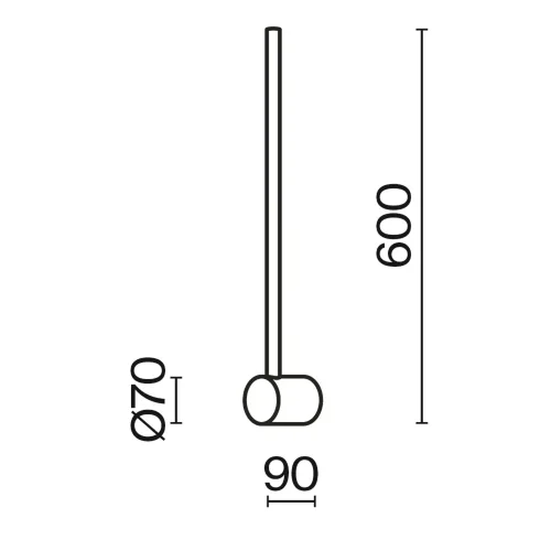 Настенный светильник (бра) Луч света / Light stick 3000К 7Вт (Латунь) MOD237WL-L6BS3K - фото 4