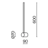 Настенный светильник (бра) Луч света / Light stick 3000К 7Вт (Латунь) MOD237WL-L6BS3K - фото 4
